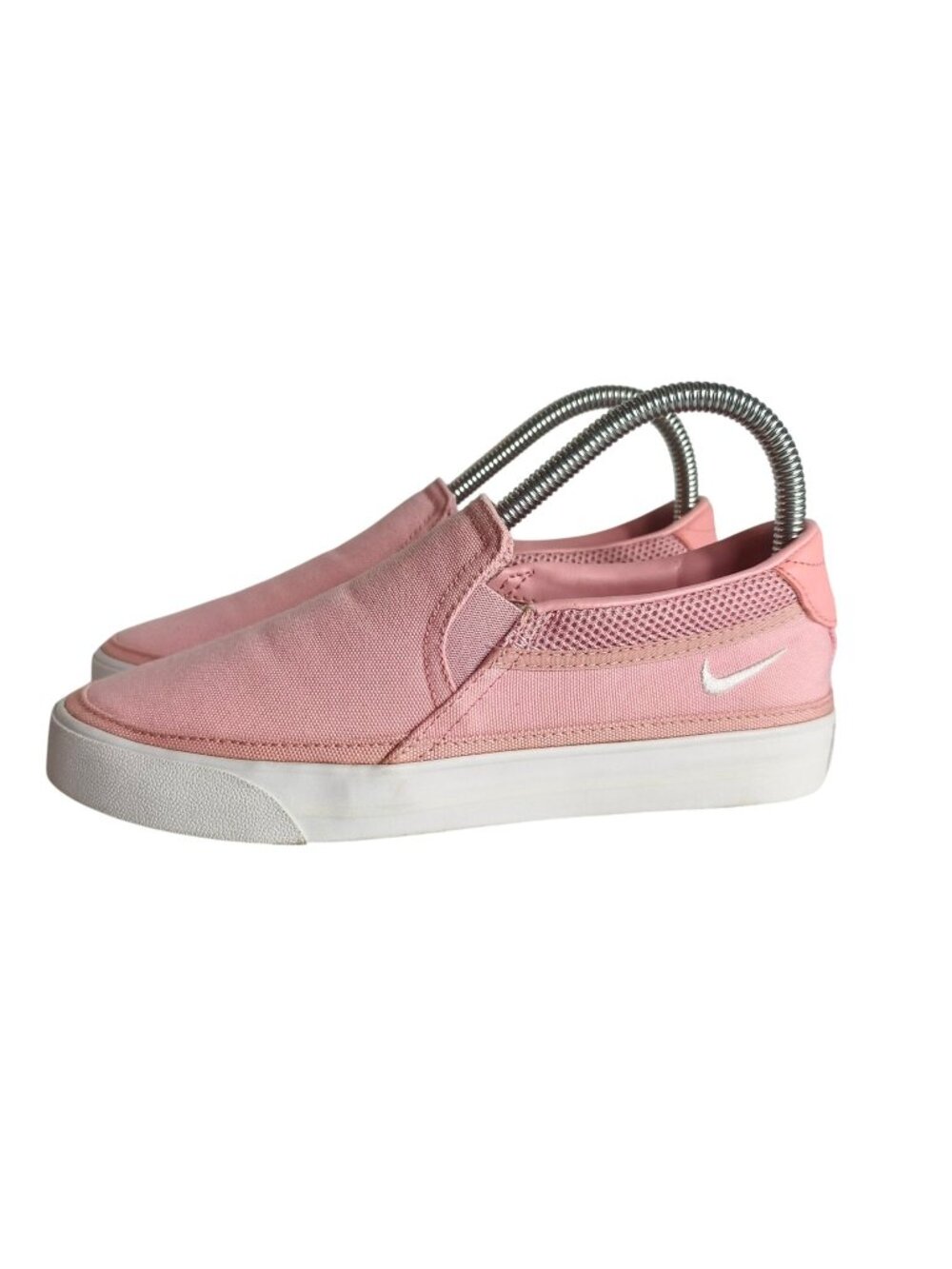 Nike Court Legacy Womens Slip-On 6 Shoes Pink Glaze/White Canvas Casual